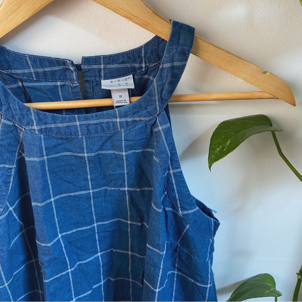 A New Day Blue Cotton Dress - Picture 3 of 3